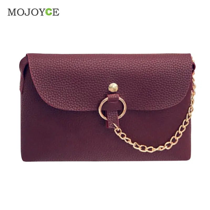 Mini Litchi Stria Chain Ring Women Bag Small Shoulder Crossbody Bag Women Leather Handbags Women Messenger Bags Bolsa Feminina 1