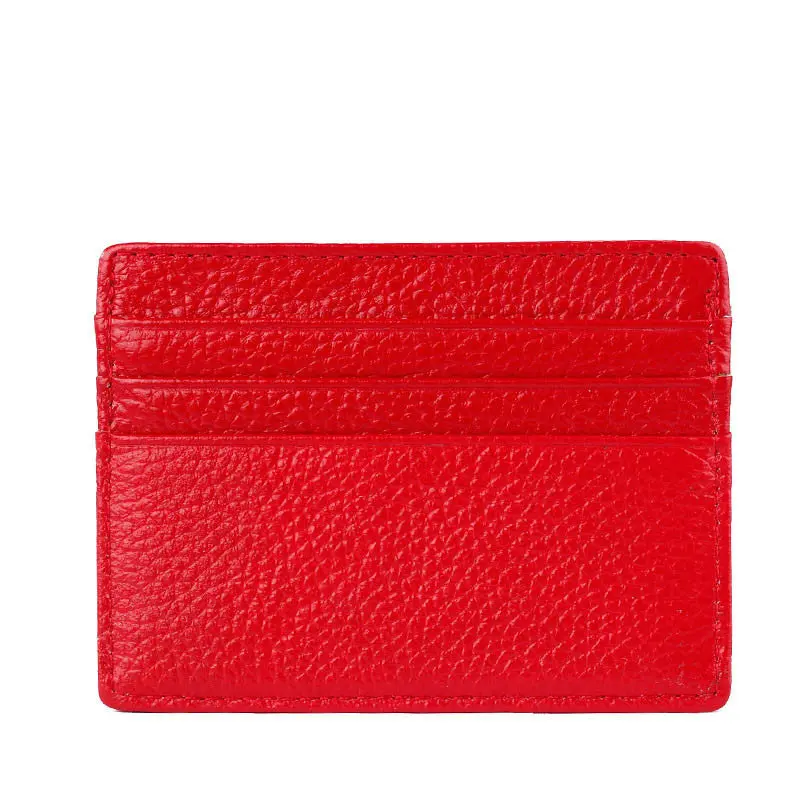 Mini Neutral Leather Wallet Card Holder Wallet Credit Id Card Purse 1