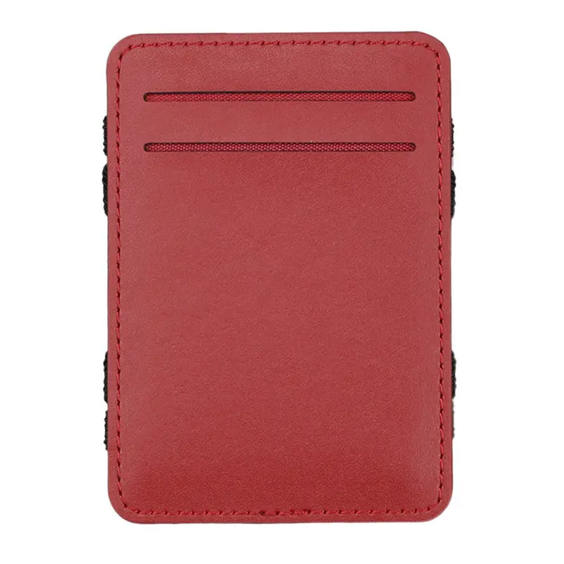 Mini Neutral Magic Bifold Leather Women Man Wallet Purse Money Clip 3