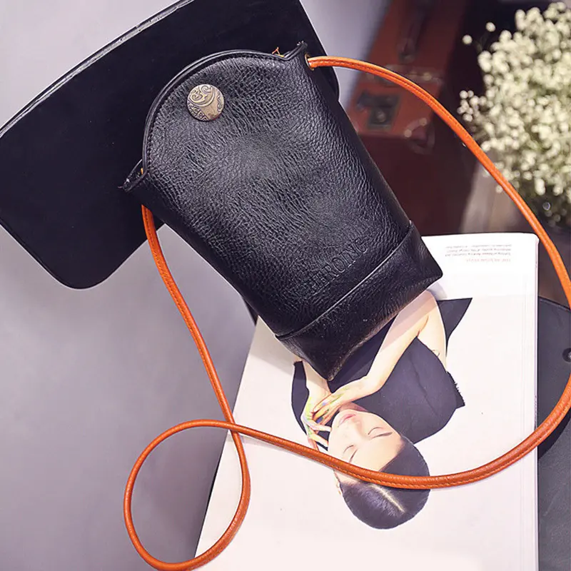 Mini Retro Bucket Bag Women Pu Leather Handbag Lady Shoulder Bag Crossbag Girls Fashion Vintage Messenger Bags Bolsa 1