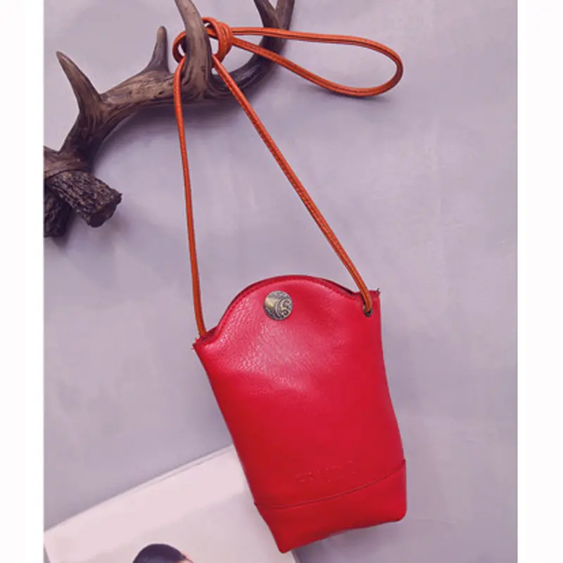 Mini Retro Bucket Bag Women Pu Leather Handbag Lady Shoulder Bag Crossbag Girls Fashion Vintage Messenger Bags Bolsa 2