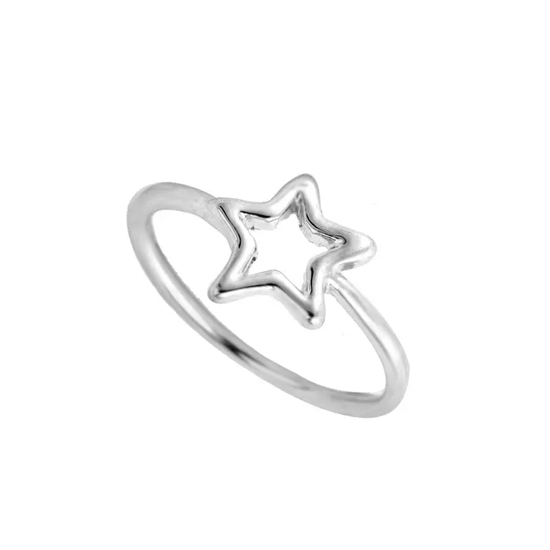 Mini Star Knuckling Ring Pentagram Ring Knuckle Jewelry Five-Pointed Star Ring Penta-Angle Ring 3