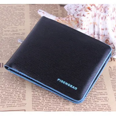 Mini Wallets Small Purse Design Leather Wallet Men Purses Clutch Card Holder Pocket Purse Bolsa 1