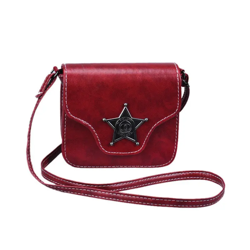 Mini Women Bag Artificial Leather Vintage Hasp Shoulder Messenger Bag Hbag 2