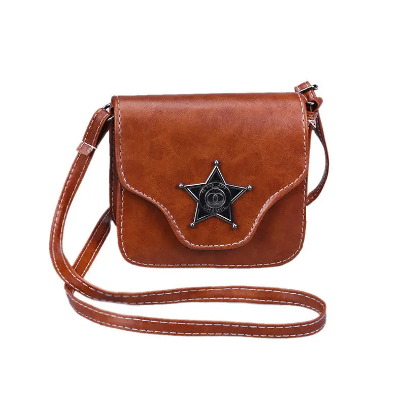 Mini Women Bag Artificial Leather Vintage Hasp Shoulder Messenger Bag Hbag 5