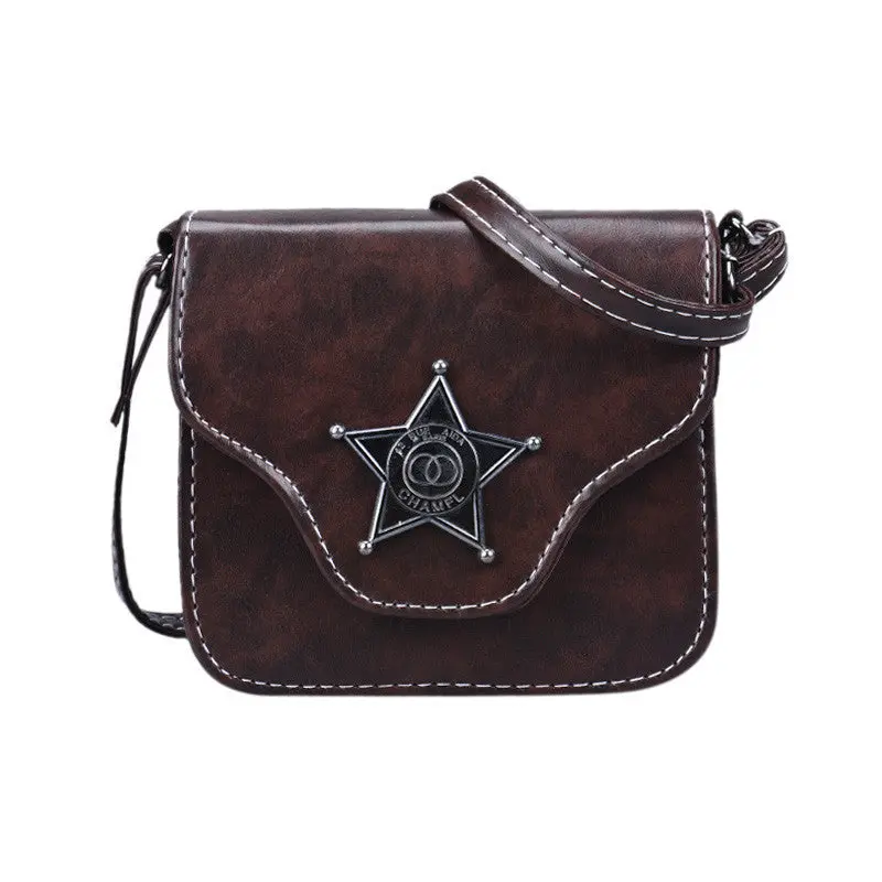 Mini Women Bag Artificial Leather Vintage Hasp Shoulder Messenger Bag Hbag 6