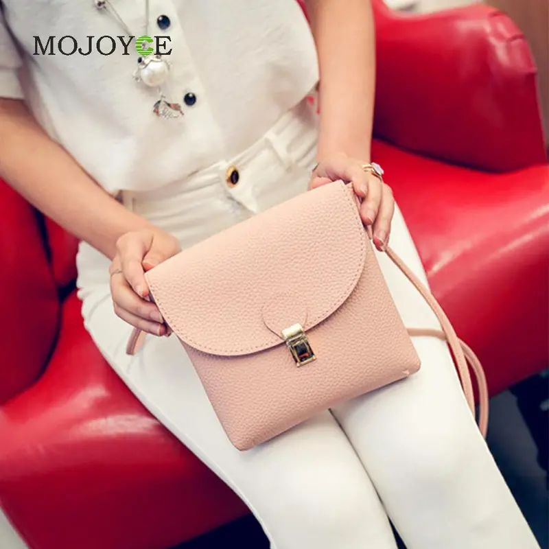 Mini Women Bag Women Messenger Bags Simple Vintage Style Pu Soft Leather Handbag Sweet Cute Small Crossbody Clutch Bags 1