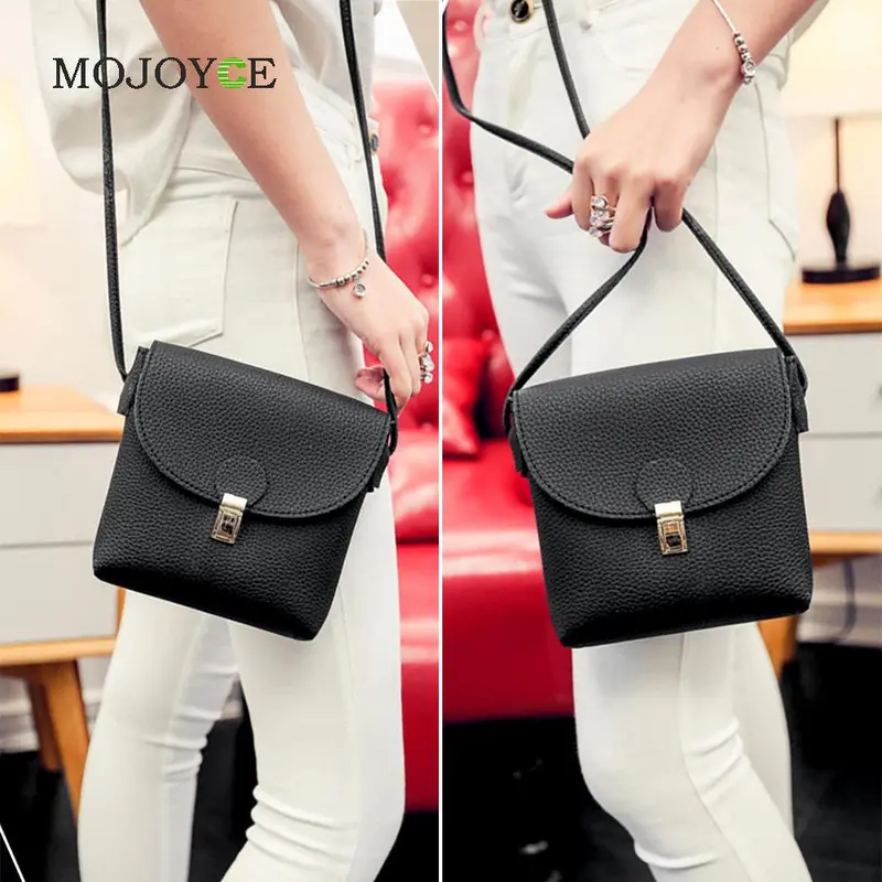 Mini Women Bag Women Messenger Bags Simple Vintage Style Pu Soft Leather Handbag Sweet Cute Small Crossbody Clutch Bags 2