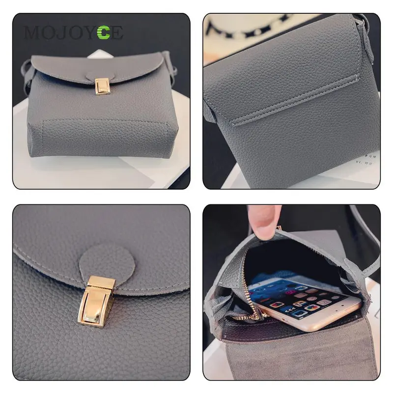 Mini Women Bag Women Messenger Bags Simple Vintage Style Pu Soft Leather Handbag Sweet Cute Small Crossbody Clutch Bags 3