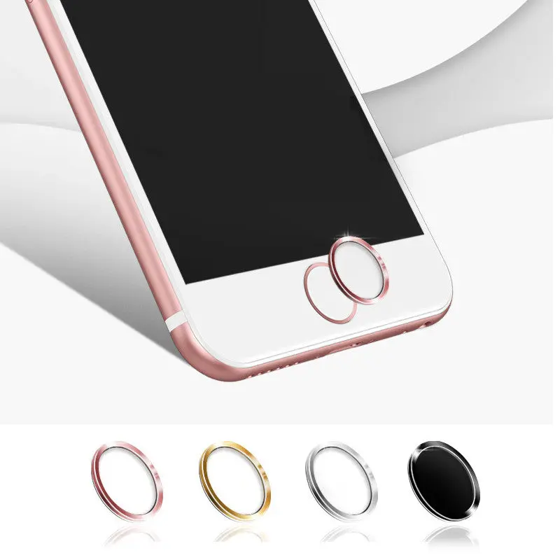 Mobile Phone Keypads Touch Id 3D Home Key Sticker Metal Ring For Iphone 5 5S Se 6 6S Plus 1