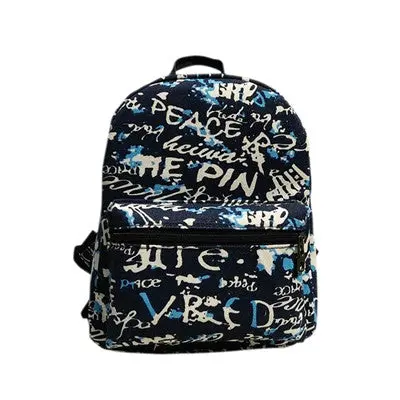Mochila Feminina Canvas School Bag Printing School Backpacks Women's Bags Ruckback 1
