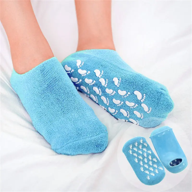 Moisturize Soften Repair Cracked Skin Gel Sock Skin Foot Care Tool Treatt Spa Sock 1