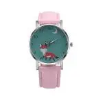 Montre Cartoon Fox Design Girl Watch Leather Band Analog Alloy Quartz-Watch Ladies Watches Saat Feida 2