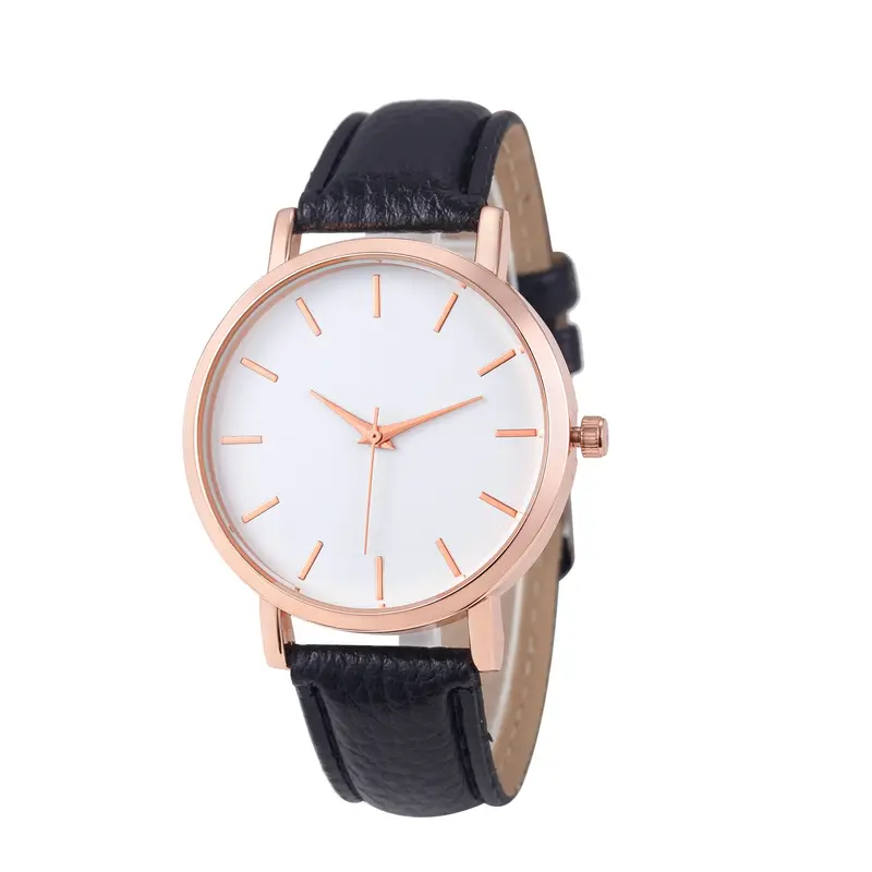 Montre Reloj Mujer Leather Stainless Men's Watch Steel Analog Quartz Wrist Watches Women Fast Shipping 1