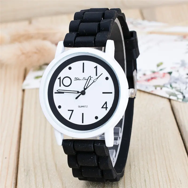 Montre Women Bracelet Watch Mint Green Round Dial Silicone Quartz Analog Wrist Watch Casual Reloj Mujer Feida 1
