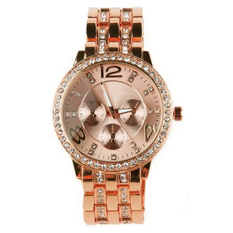 Montre Women Watches Exquisite Luxury Crystal Quartz Clock Rhinestone Crystal Wrist Watch Mujer Relogio Reloj 1