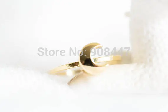 Moon Knuckle Ring, Pinky Rings, Jewelry Rings,Half Moon Rings R209 1