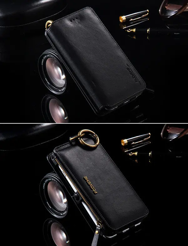 Multi-Function Removable Leather Wallet For Iphone 6 6S 7 Plus Covers Magnetic Flip Card Case Cover For Iphone Cases 1
