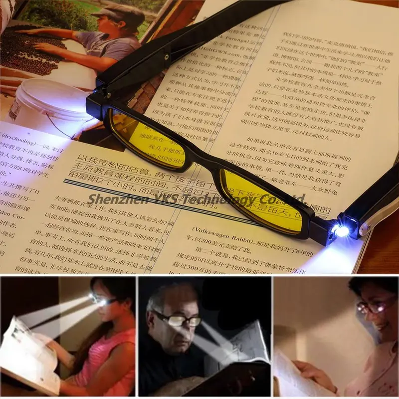 Multi Strength Led Reading Glasses Eyeglass Spectacle Diopter Magnifier Light Up 1