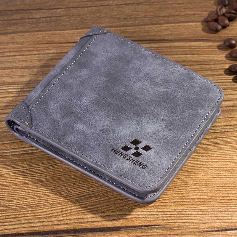 Multifunction Man Wallets 3 Colors Mens Matte Design Luxury Business Wallet Card Holder Pocket Purse Pounch 1