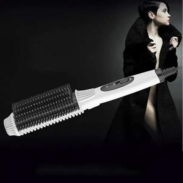 Multifunctional 2 In1 Electric Straightener Curler Hair Comb Anti-Scald Curling Irons Hair Curler Comb Styling Tools 1