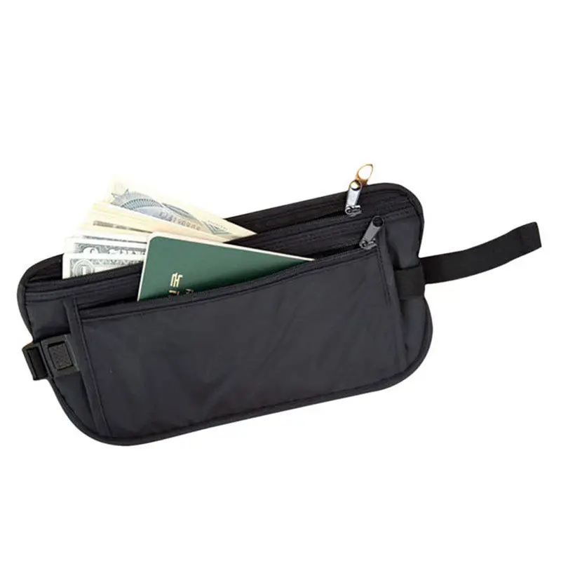 Multifunctional Bag Casual Waist Pack Bag Waist Belt Zip Pouch Phone Belt Security Bag 2