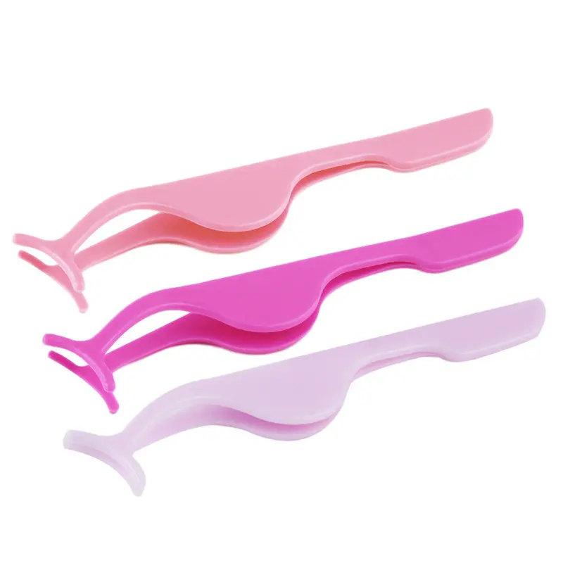 Multifunctional False Eyelashes Plastic Auxiliary Clip Tweezers Tool Cosmetic Applicator 1