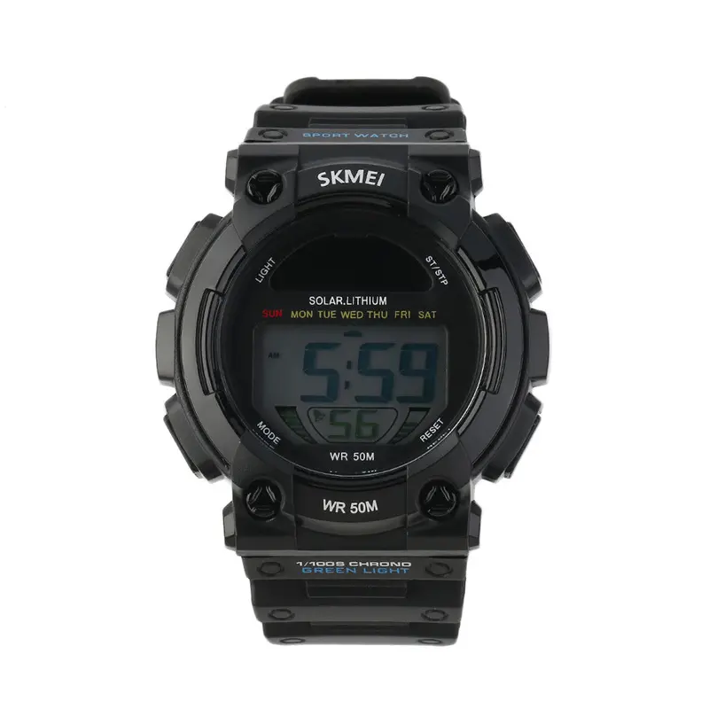 Multifunctional Solar Outdoor Watch Watched Sport Watcheswaterproof Led Digital-Watch Clock Relojes Hombre 1
