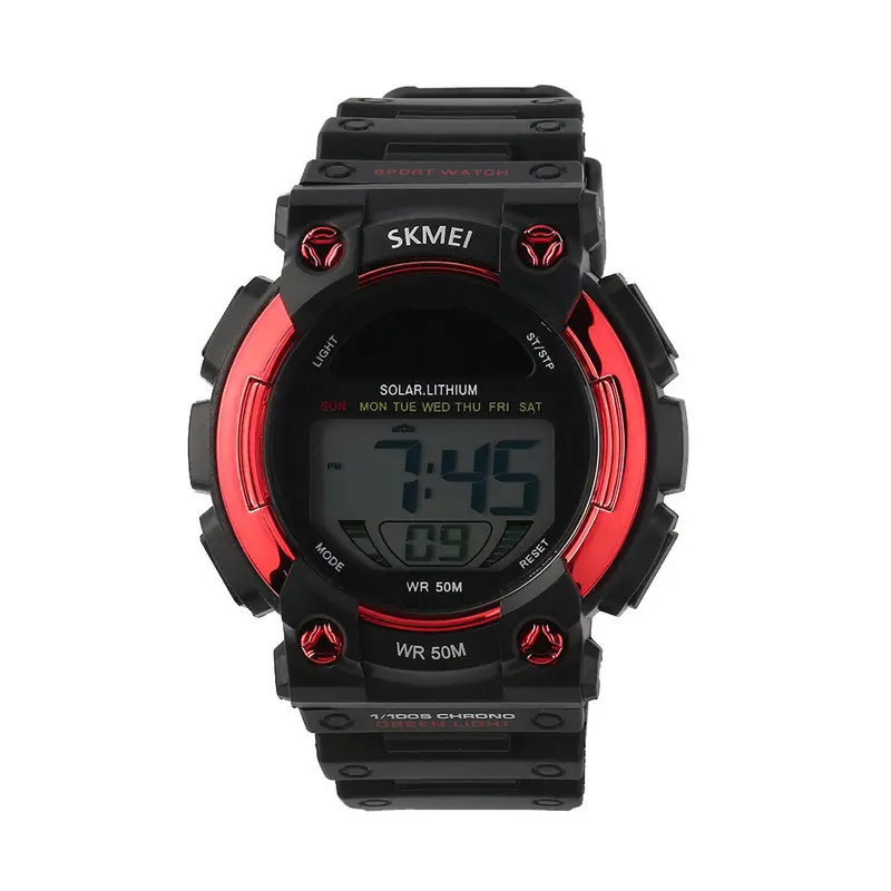 Multifunctional Solar Outdoor Watch Watched Sport Watcheswaterproof Led Digital-Watch Clock Relojes Hombre 2