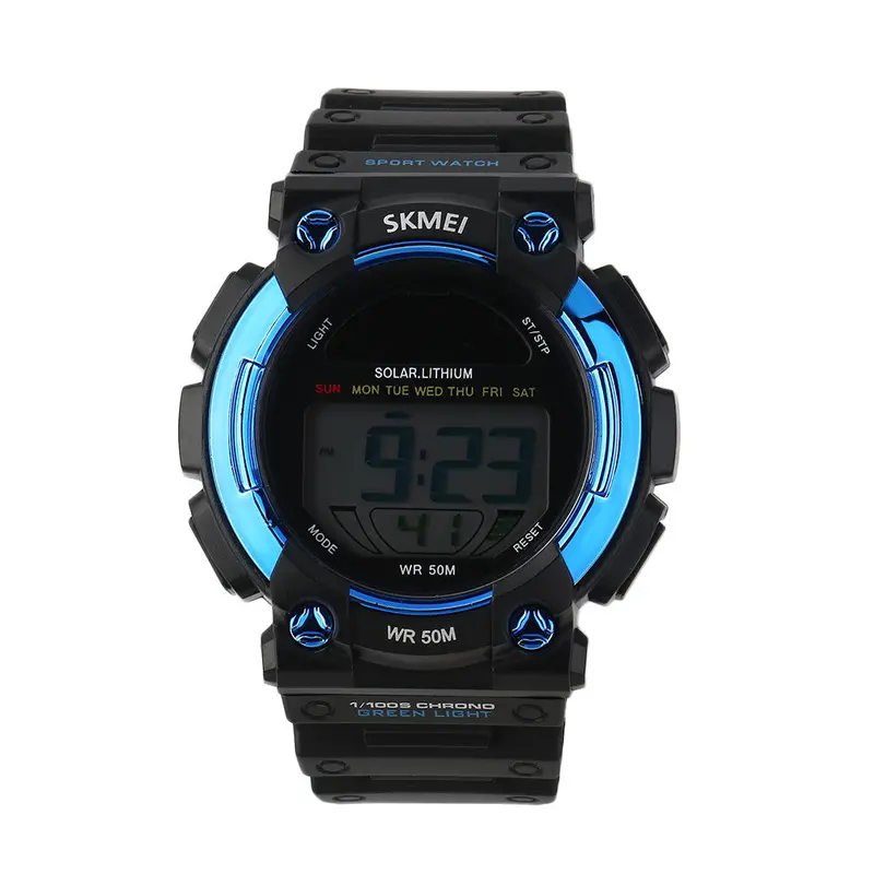 Multifunctional Solar Outdoor Watch Watched Sport Watcheswaterproof Led Digital-Watch Clock Relojes Hombre 3