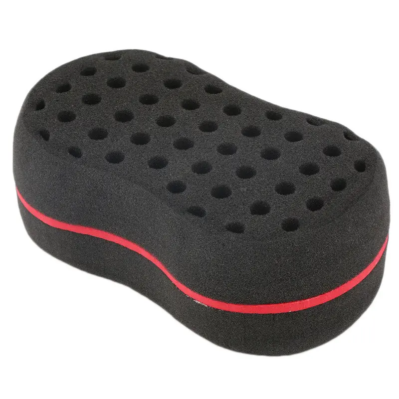 Multiholes Barber Hair Brush Oval Sponge Locking Twist Coil Afro Curl Wave 1