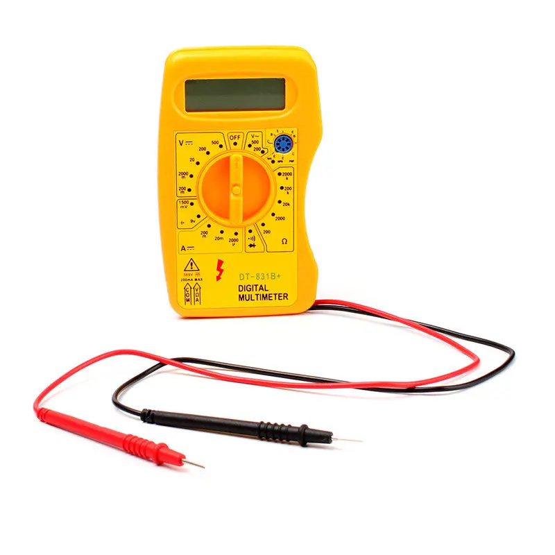 Multimeter Voltmeter Ammeter Ohm Reader Circuit Tester Tool Dt831b+ Lcd Digital 72557 1