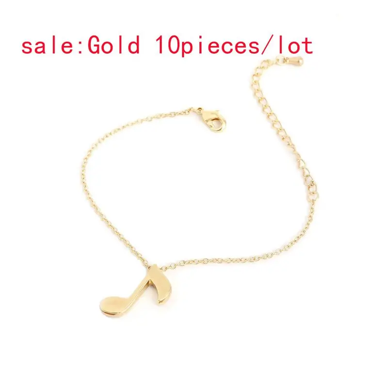 Music Notation Pendant Bracelet Love Bracelets Party Friendship Gifts 10Pcs30pcs-B006 1