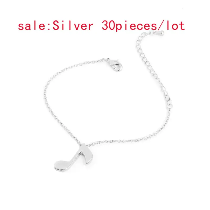 Music Notation Pendant Bracelet Love Bracelets Party Friendship Gifts 10Pcs30pcs-B006 3