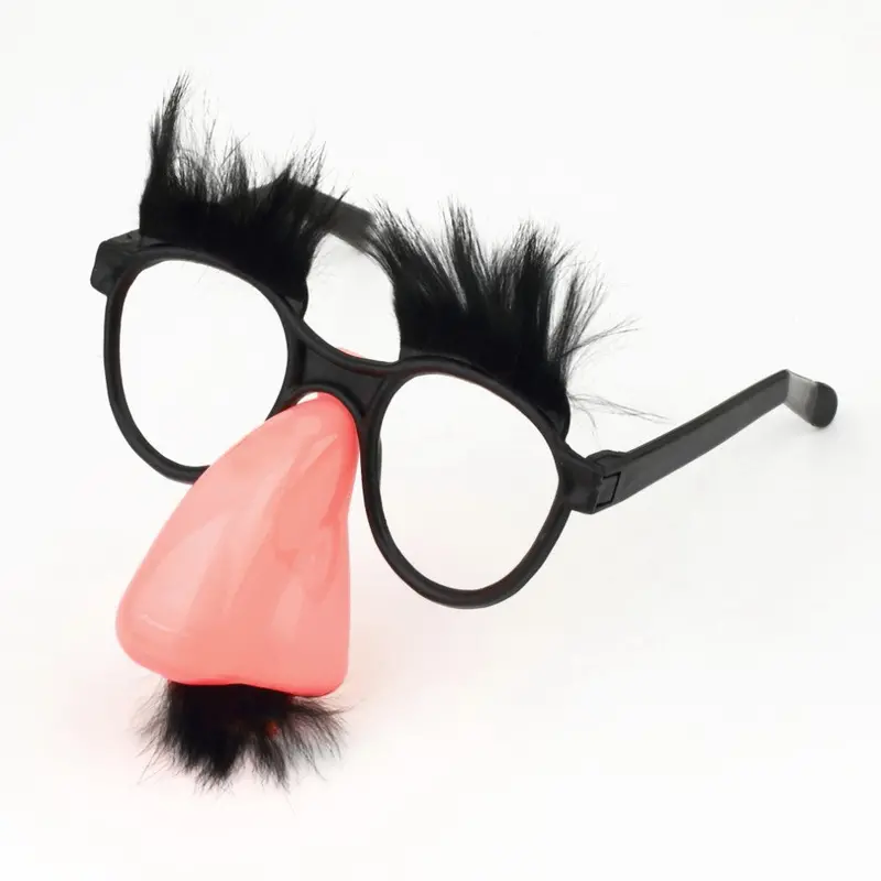 Mustache Fake Nose Eyebrow Clown Fancy Dress Up Costume Props Fun Party Favor Glasses Yks 1