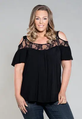 Muti Color Women Lace Patchwork Chiffon Shirt O Neck Short Sleeve Hollow Out Off The Shoulder Blouse Women Tops Big Size M0199 1