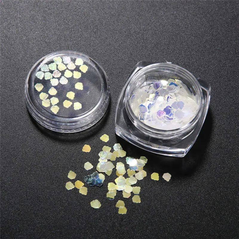 Nail Art Paillette Sequins Diy Manicure Blue Nail Glitter Tips Nail Decoration 1