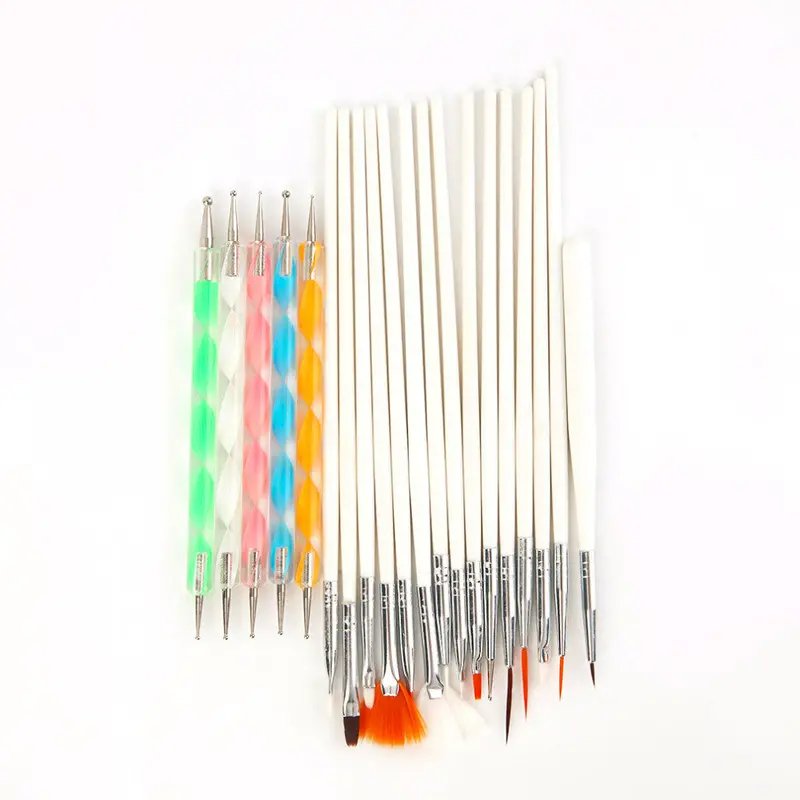 Nail Art Tools 15 Pcs Icure Potherapy Pen Drawing Painting Design With 5 Pcs Point Drill Pen Set Icure Nail Polish 1