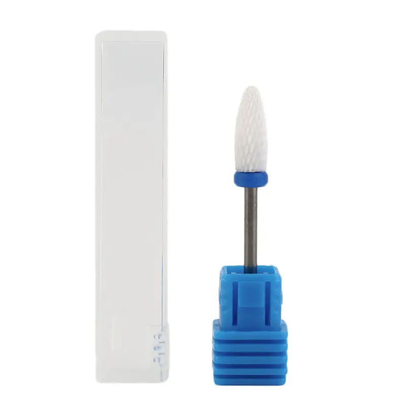 Nail Grinder Polisher Cuspidal Nail Drill Ceramic Bits Grinding Stone Head For Electric Icure Drills Machine Nail Art Tool 1