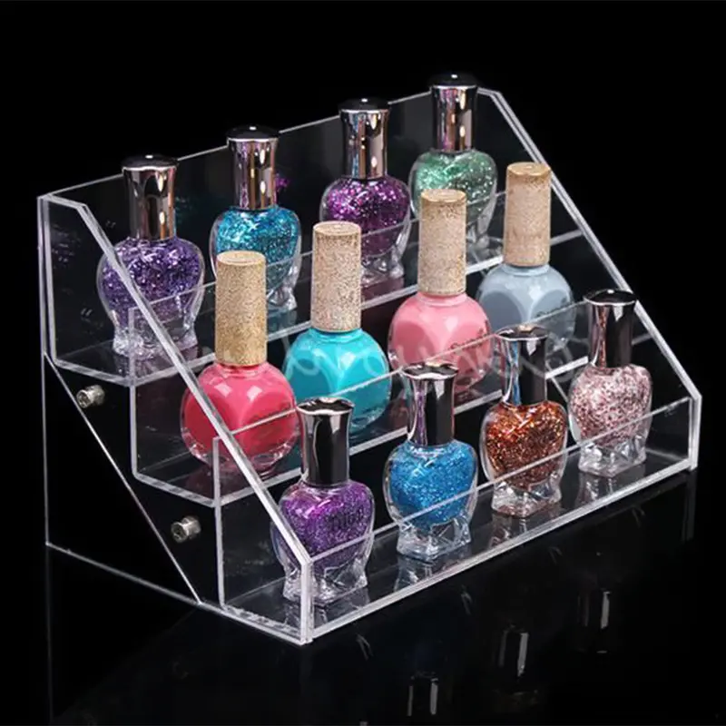 Nail Polish Varnish Display Stand Acrylic Lip Stick Shop Retail Holder Rack 1