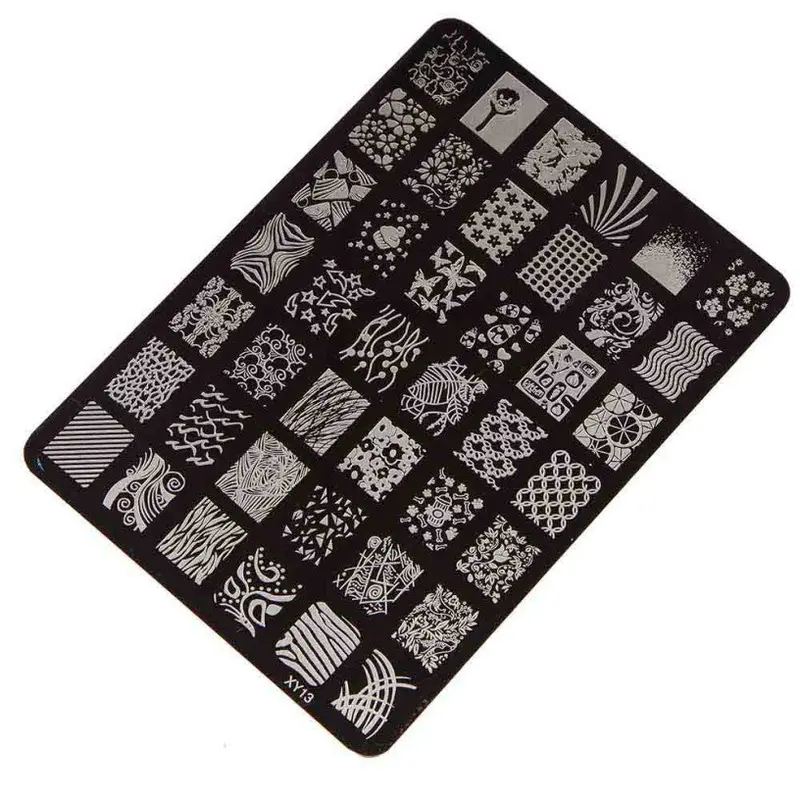 Nail Stamping Printing Plate Manicure Nail Art Decor Image Stainless Steel Stamps Plate For Women Lady Beauty 1