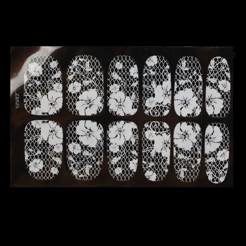 Nail Stickers Lace Diamond Flower Stickers Nail Art Tips Stickers For Nails Goforward 1