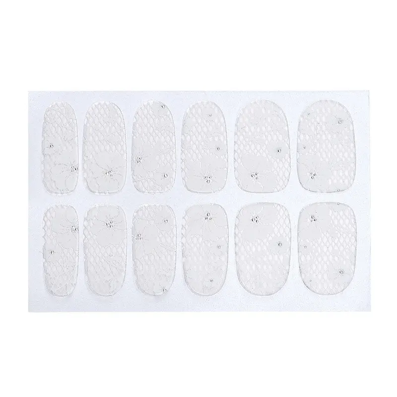Nail Stickers Lace Diamond Flower Stickers Nail Art Tips Stickers For Nails Goforward 2