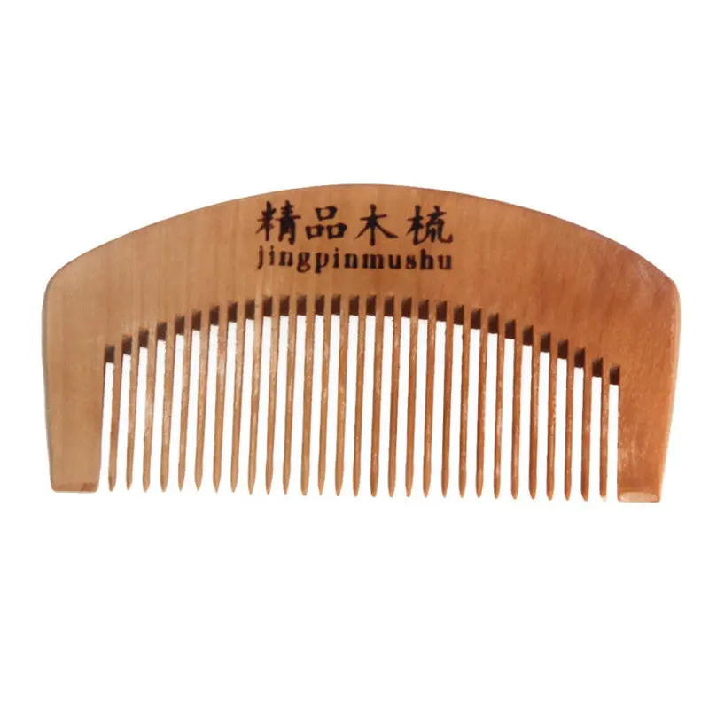 Natural Health Peach Wooden Mahogany Comb Present Comb Perfect Gift 1