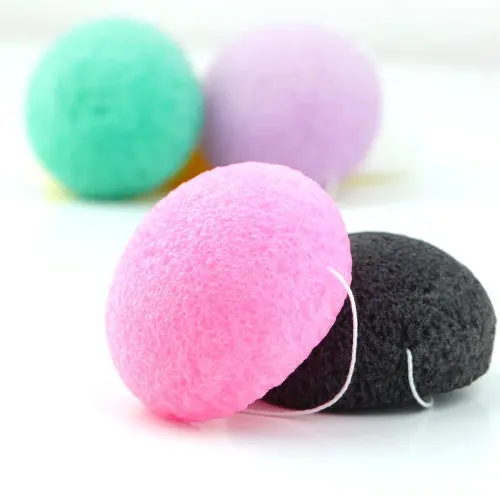 Natural Konjac Konnyaku Fiber Face Wash Cleansing Sponge Puff Exfoliator 1