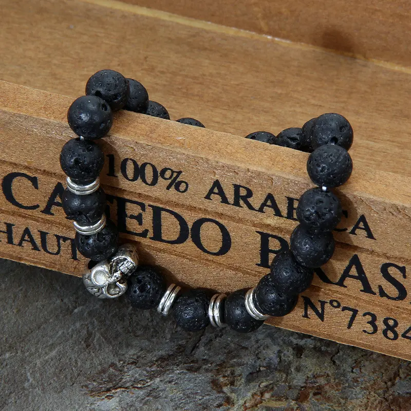 Natural Stone Bead Fashion Bracelets Women Men Lava Bracelet Fashion Jewelry 1