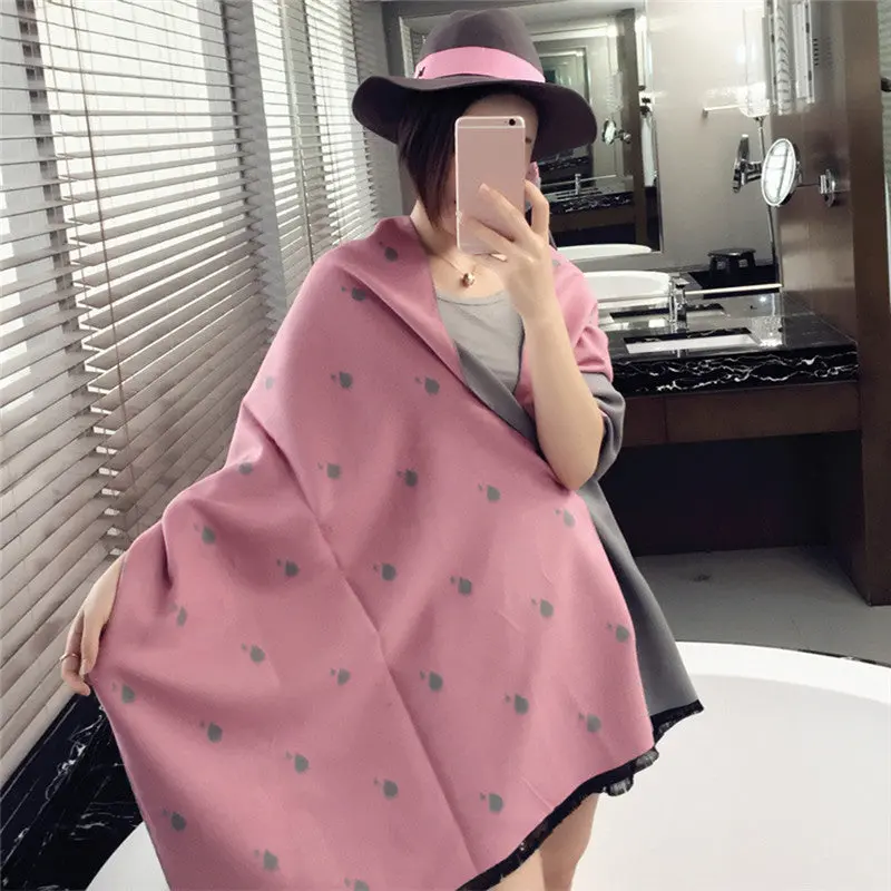 Natural Styleraindrop Jacquard Weave Pattern Warm Scarf Curling Imitation Cashmere Shawl Thickening Style 2