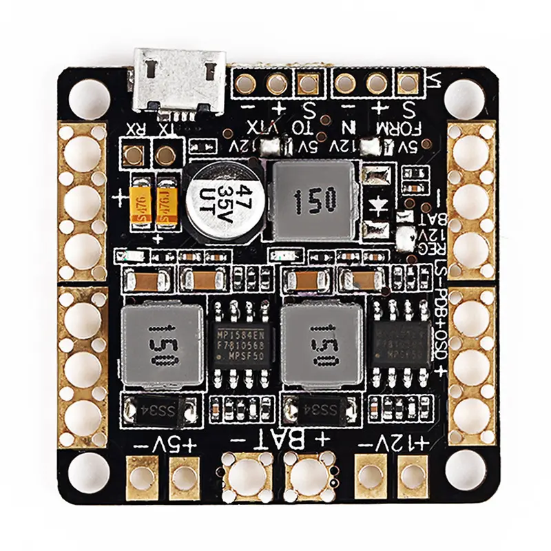 Naze32 F3 Power Distribution Board Pdb Filter Osd Bec Output 5V 12V 3A For Cc3c Naze32 F3 3M 1