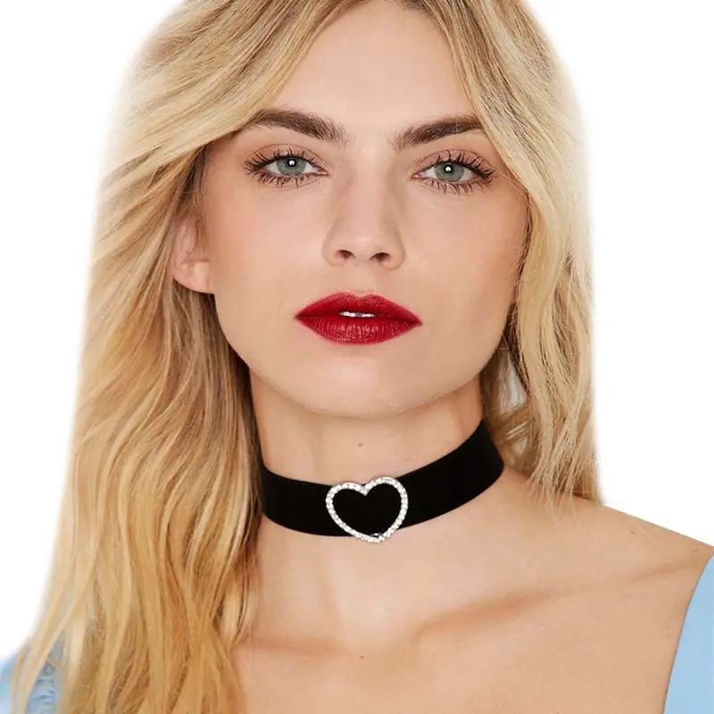 Necklace Women Chain Crystal Black Choker Statement Necklaces Pendant Jewelry Charm Gift 1