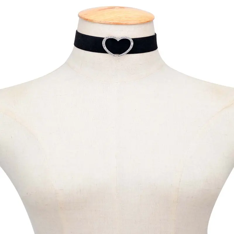 Necklace Women Chain Crystal Black Choker Statement Necklaces Pendant Jewelry Charm Gift 2